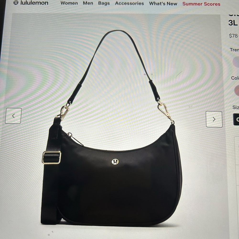 Lululemon city essentials shoulder and crossbody bag. 3L.